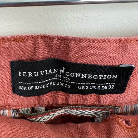 Peruvian Connection‎ Rust Orange Trousers - Picture 6 of 16